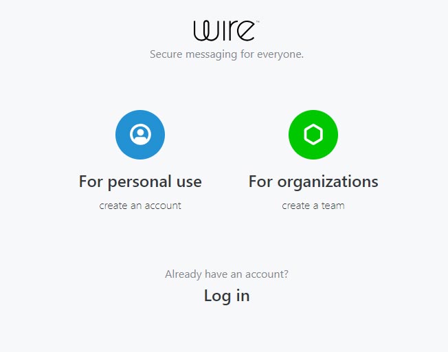 Wire chat app