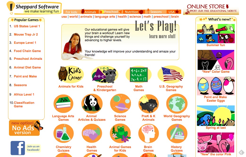 Sheppard Software Review Secure Online Website To Educate Children